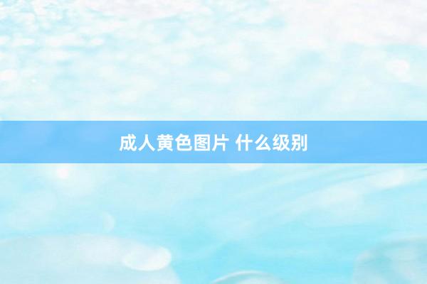 成人黄色图片 什么级别